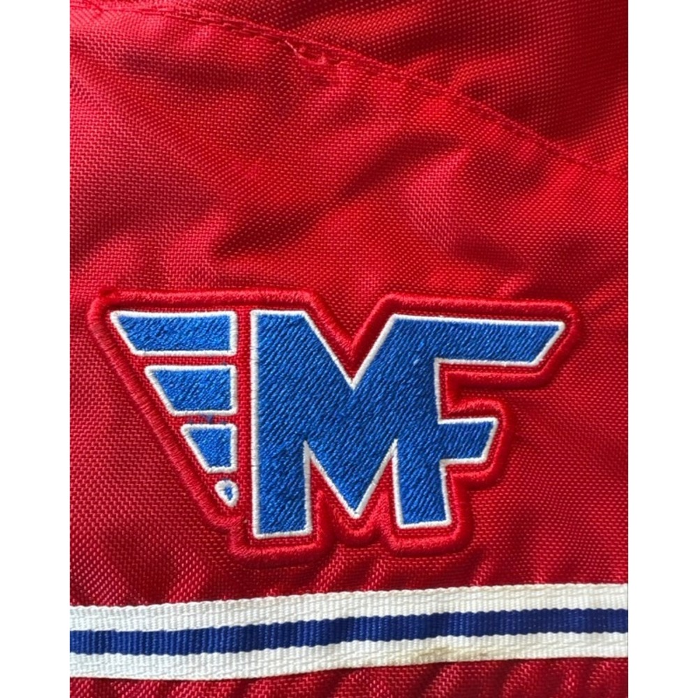 Bauer Red Ice Hockey Pants MF Logo Lace Up Padded Mens Small - Picture 2 of 9